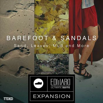 [赤脚凉鞋脚步声音源]Tovusound Barefoot and Sandals EUS Expansion I [KONTAKT]（811Mb）